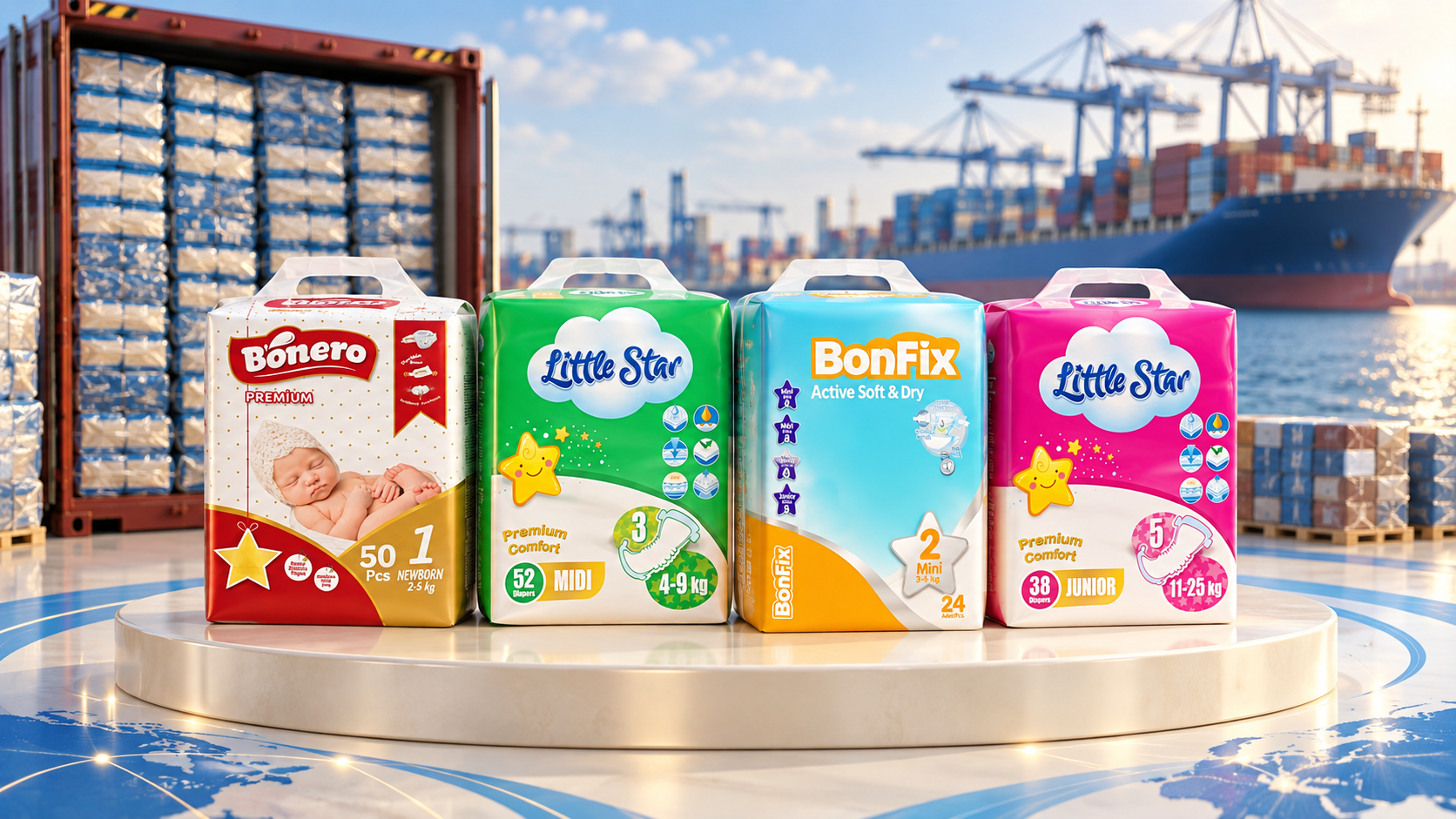 FOB, CIF or EXW for Diaper Imports: Which Is Better?